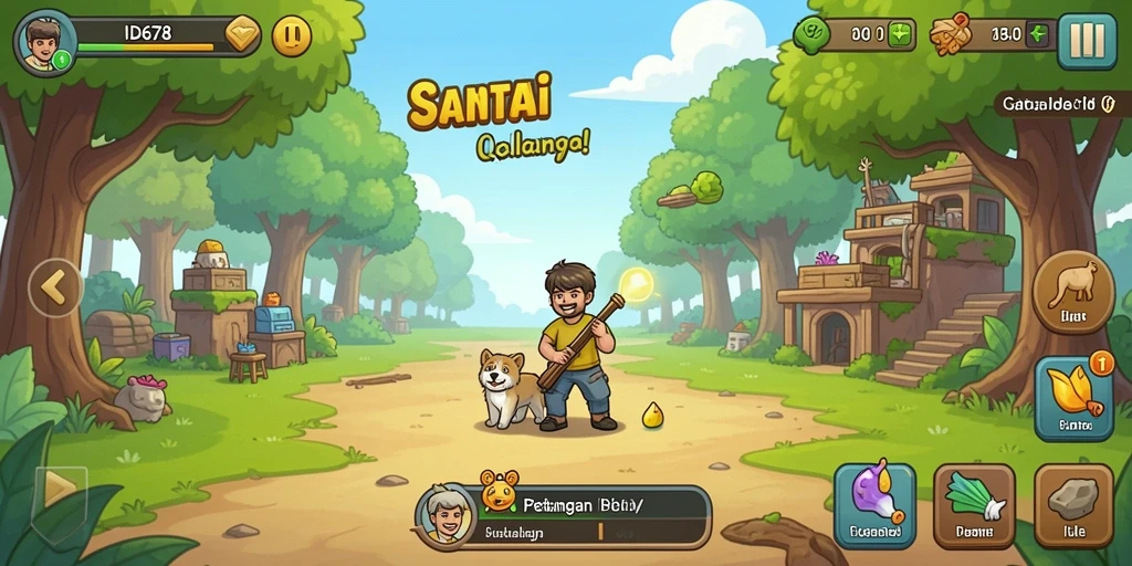 Tampilan menarik dari gameplay ID678 yang sederhana dan menghibur.