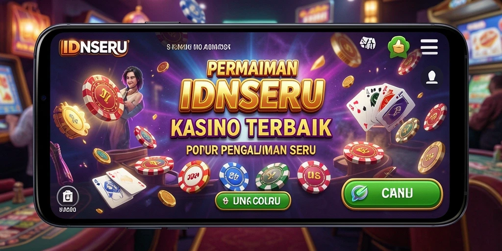 Tampilan gameplay IDNSERU yang menarik dengan fitur Kasino yang seru.