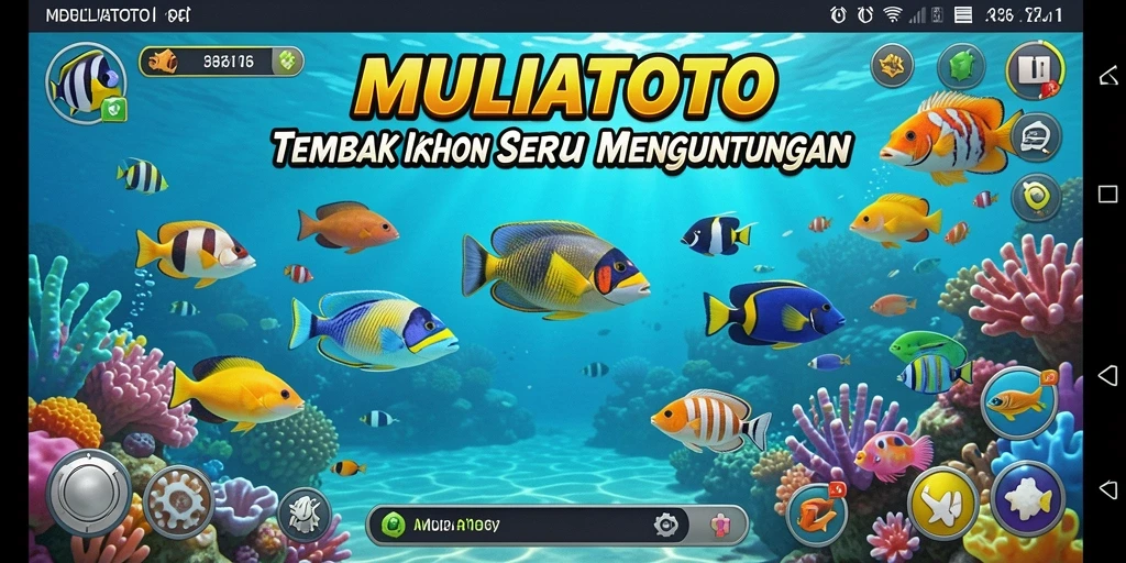 Tampilan gameplay Tembak Ikan yang menarik dan seru.