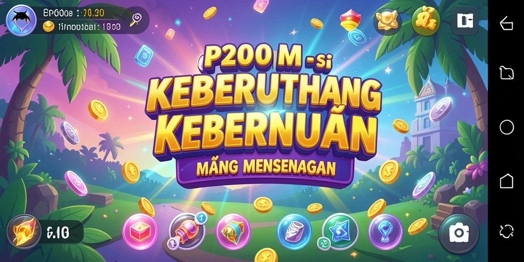 Tampilan gameplay menarik P200M dengan grafis yang memukau dan interaksi pengguna.