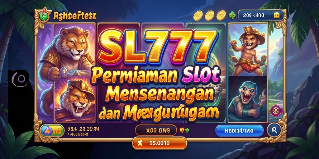 Tampilan menarik dari gameplay SL777 yang penuh warna dan fitur bonus.