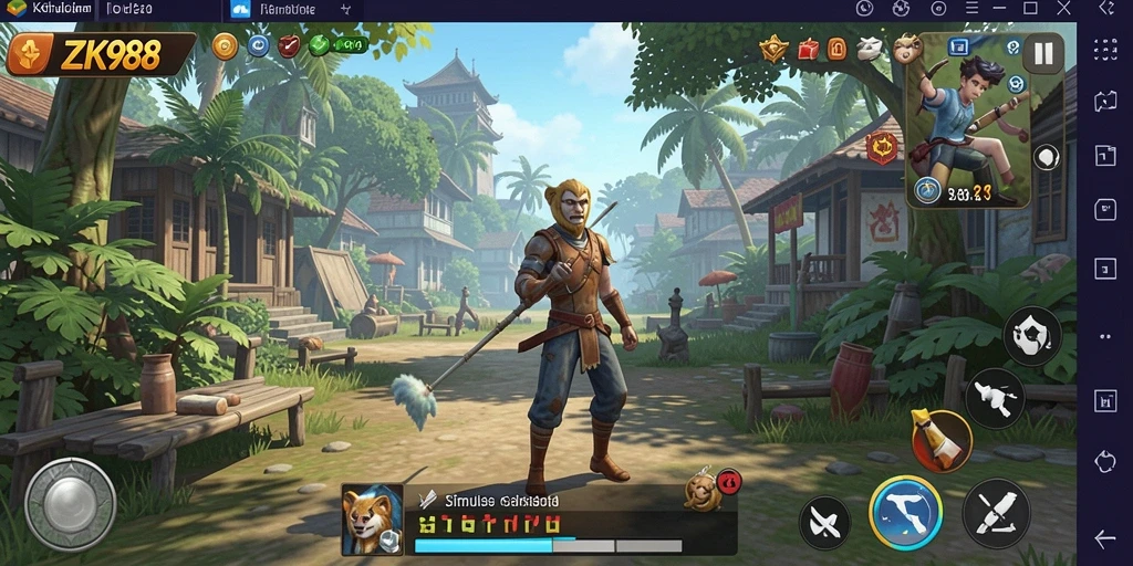Gameplay ZK988 yang menarik dalam simulasi kehidupan virtual.