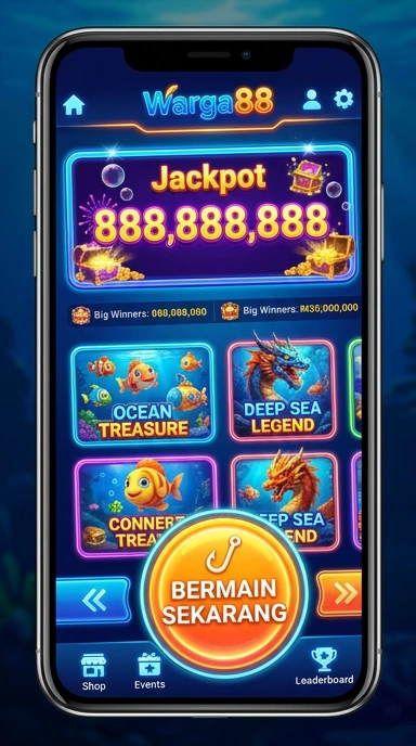 Screenshot aplikasi menampilkan kategorisasi yang jelas di warga88.
